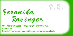 veronika rosinger business card